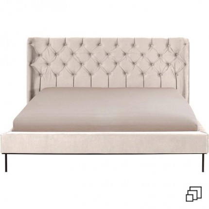 Bed Audrey velvet cream Kare Design