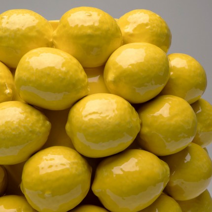 Vase lemons yellow 40cm Kare Design
