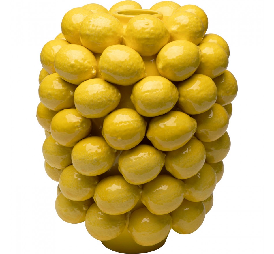 Vase lemons yellow 40cm Kare Design