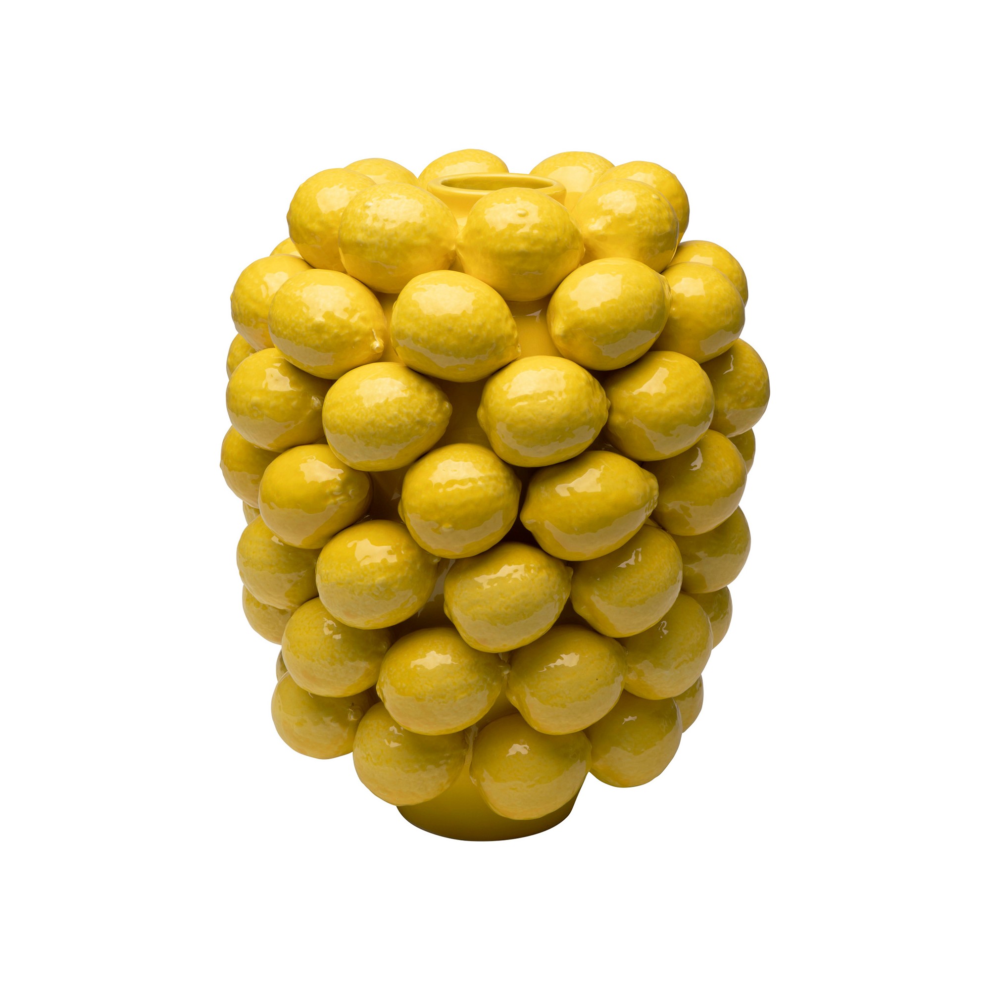 Vase lemons yellow 40cm Kare Design