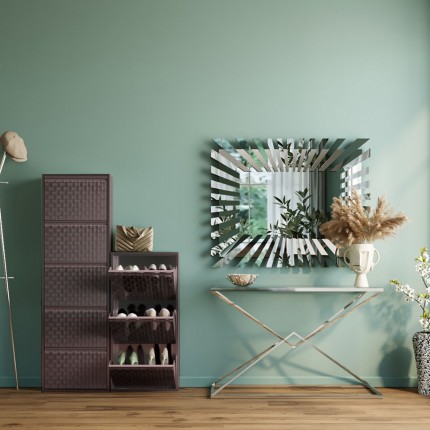 Schoenenkast Caruso alu 5 laden Kare Design