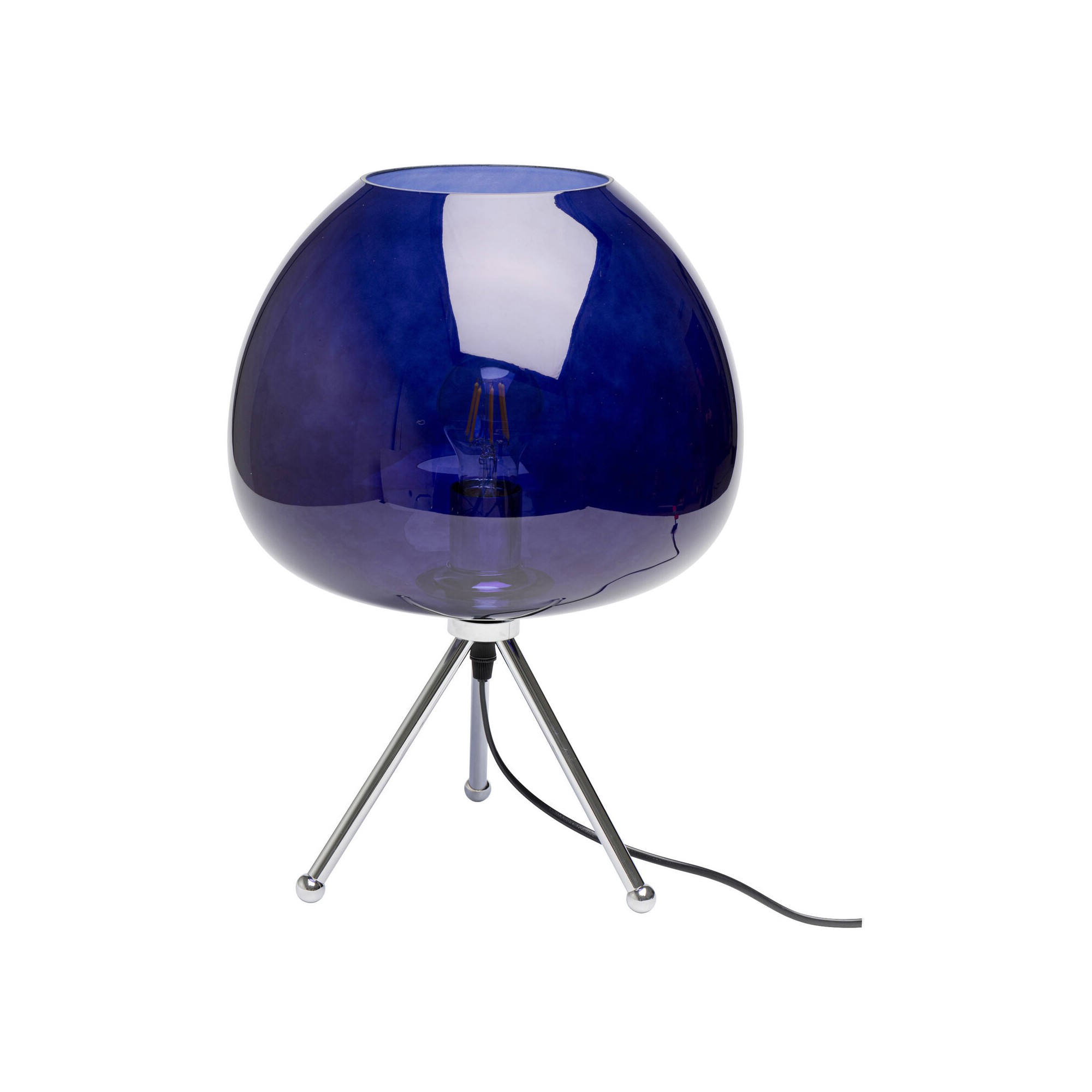 Lampe à poser Sphere bleu nuit 43cm