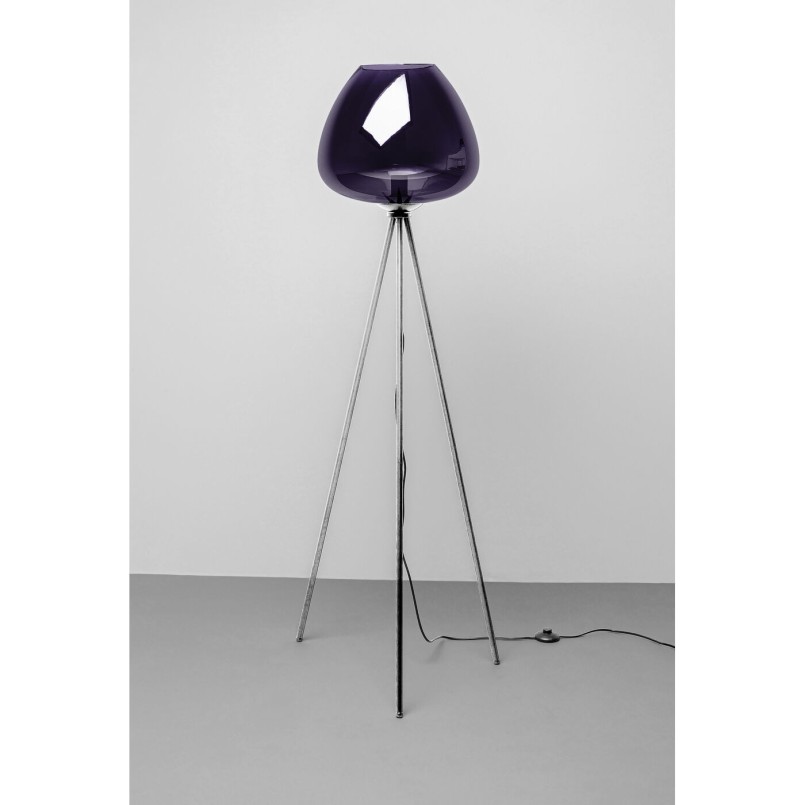 Lampadaire Sphere bleu nuit 146cm