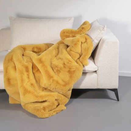 Blanket Mika 200x150cm yellow Kare Design