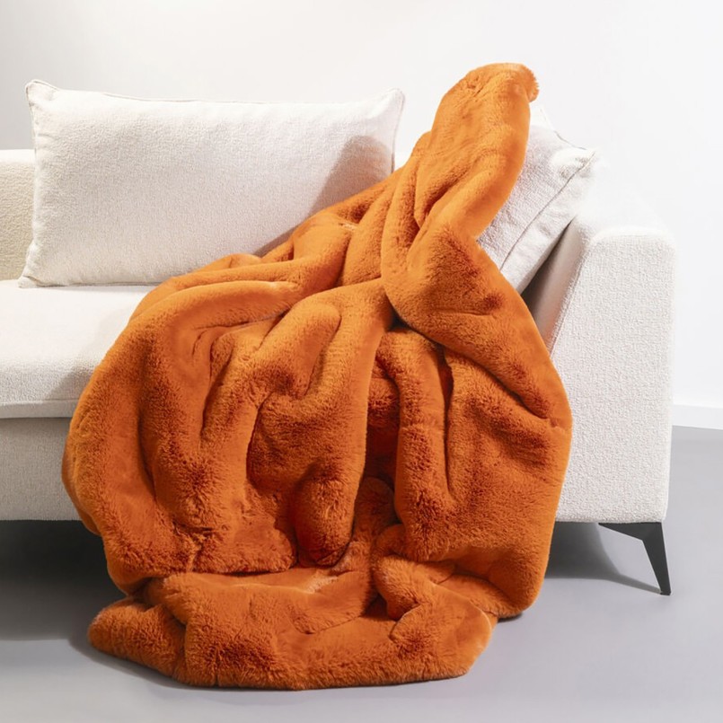 Plaid orange tout doux - Mika - Kare Design