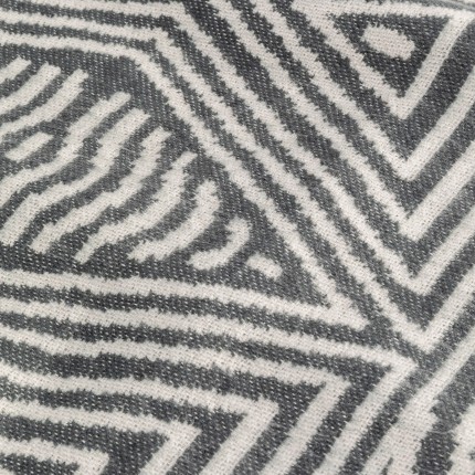Plaid Shapes 170x130cm gris et blanc Kare Design