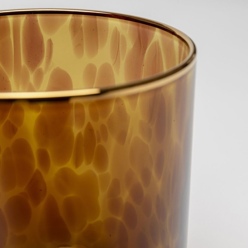 Verres à eau en verre marron - Caramel - Kare Design