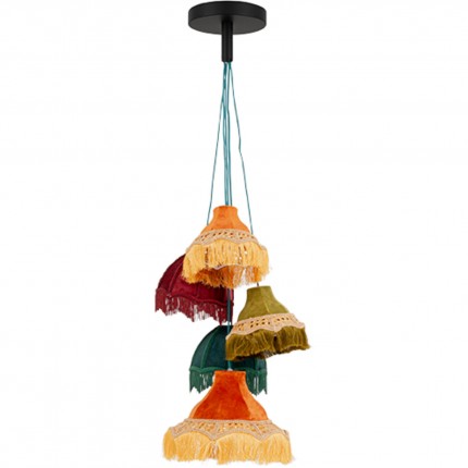 Hanglamp Saloon Fringes 5 Kare Design