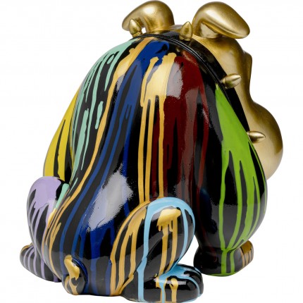 Woonaccessoires goud hond woest verfdruppels XL Kare Design