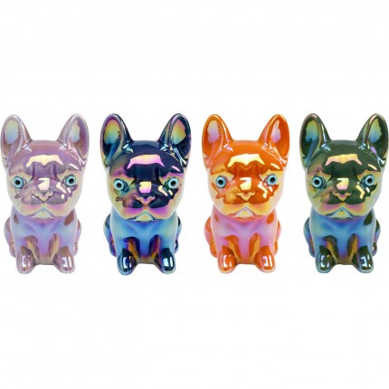 Spaarpot glanzende puppy's (4/set) Kare Design