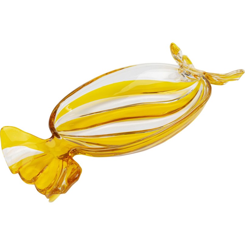 Coupe décorative Candy jaune 35cm