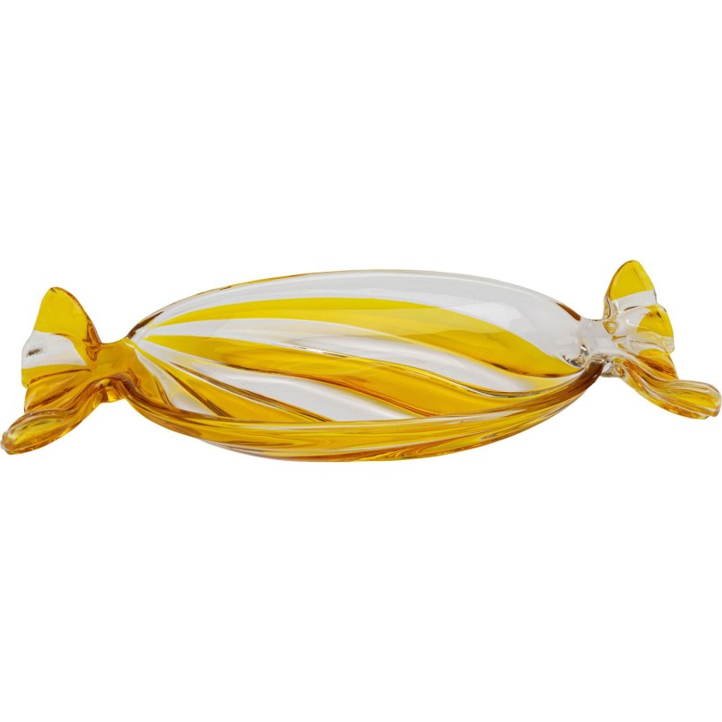 Coupe décorative Candy jaune 35cm
