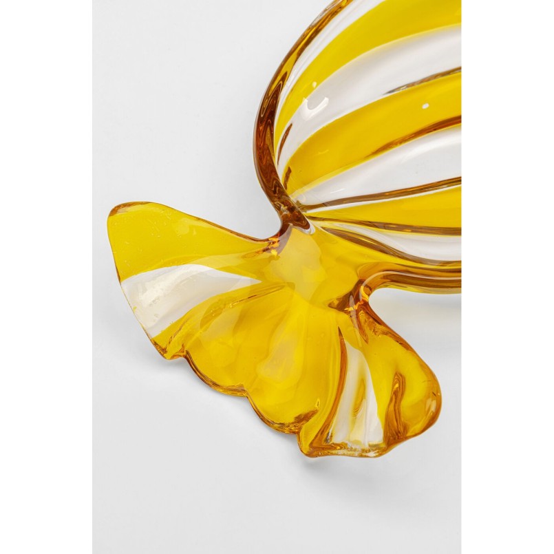 Coupe décorative Candy jaune 35cm
