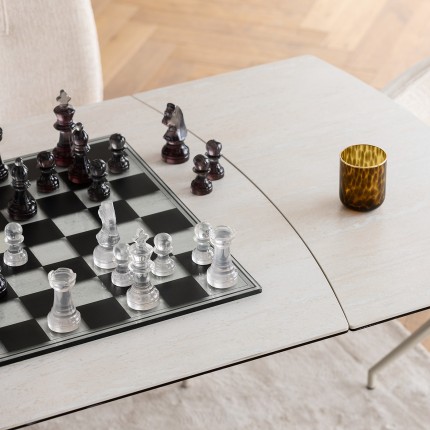 Schaakspel transparant Kare Design