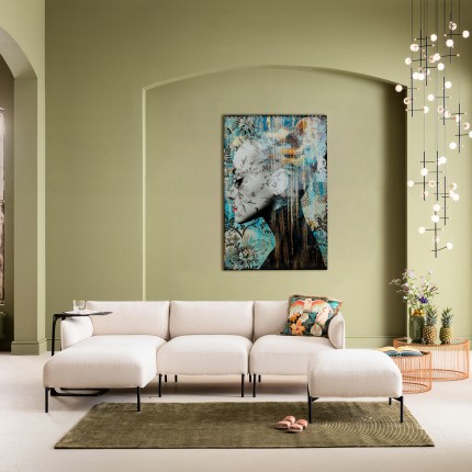 Glass Picture Lady Flower 100x150cm Kare Design