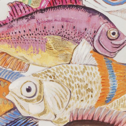 Tableau Touched Fish Meeting One 70x100cm Kare Design