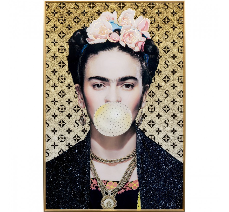 Tableau Frame artiste chewing-gum 80x120cm Kare Design