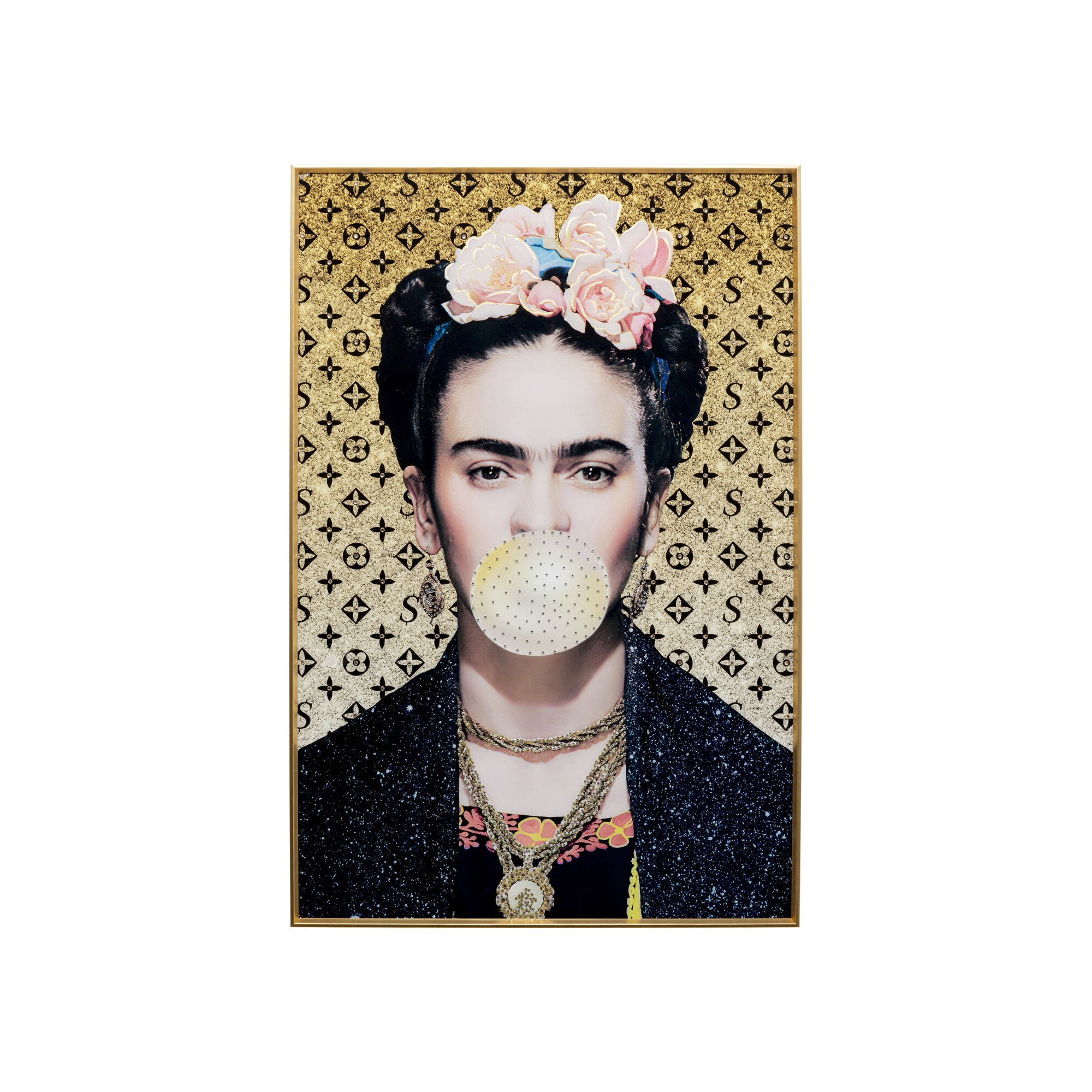 Tableau Frame artiste chewing-gum 80x120cm Kare Design