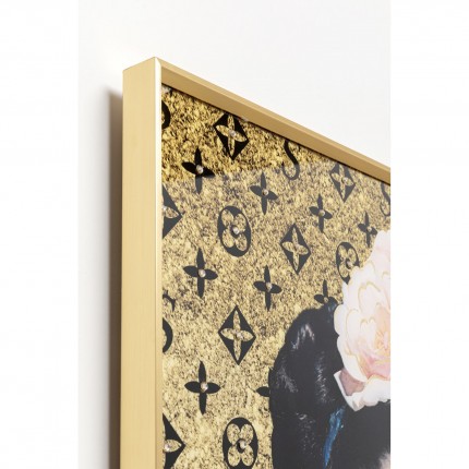 Tableau Frame artiste chewing-gum 80x120cm Kare Design