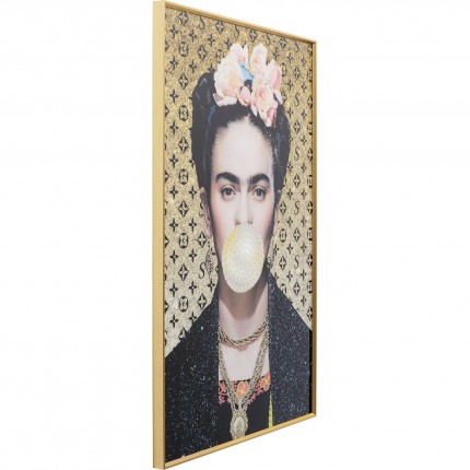 Tableau Frame artiste chewing-gum 80x120cm Kare Design
