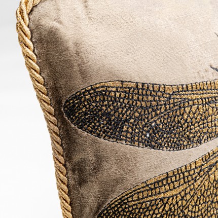Cushion dragonfly brown 50x30cm Kare Design