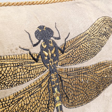 Cushion dragonfly brown 50x30cm Kare Design