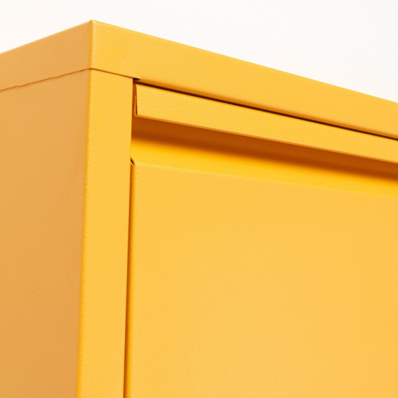Casier à chaussures jaune 5 tiroirs - Caruso - Kare Design