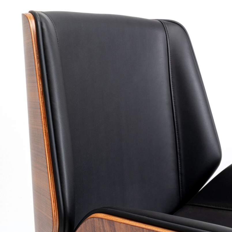 Black swivel office chair with wheels - Rouven - Kare Design