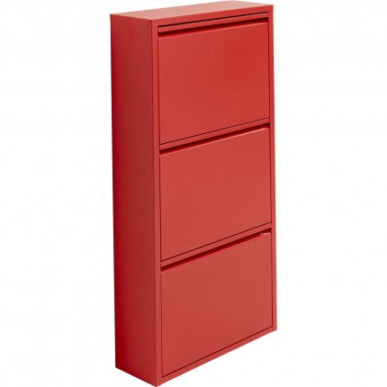 Shoe Container Caruso red 3 drawers Kare Design