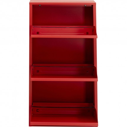 Shoe Container Caruso red 3 drawers Kare Design