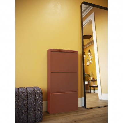 Shoe Container Caruso brown 3 drawers Kare Design