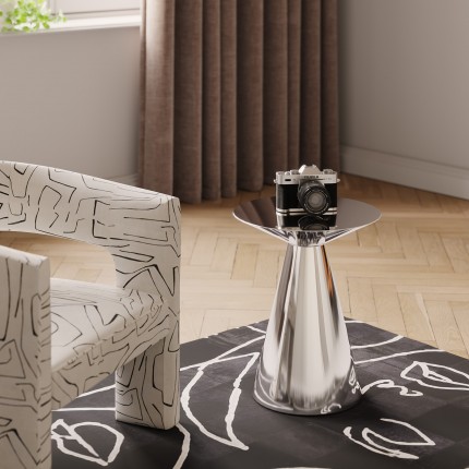 Table d'appoint Mambo 45cm chromée Kare Design