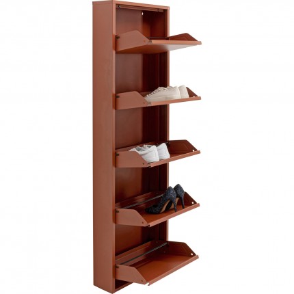 Shoe Container Caruso brown 5 drawers Kare Design