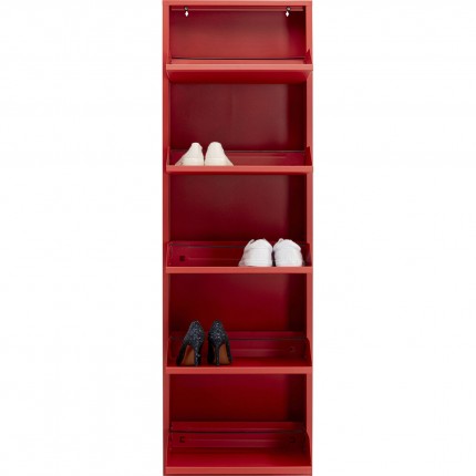 Shoe Container Caruso red 5 drawers Kare Design