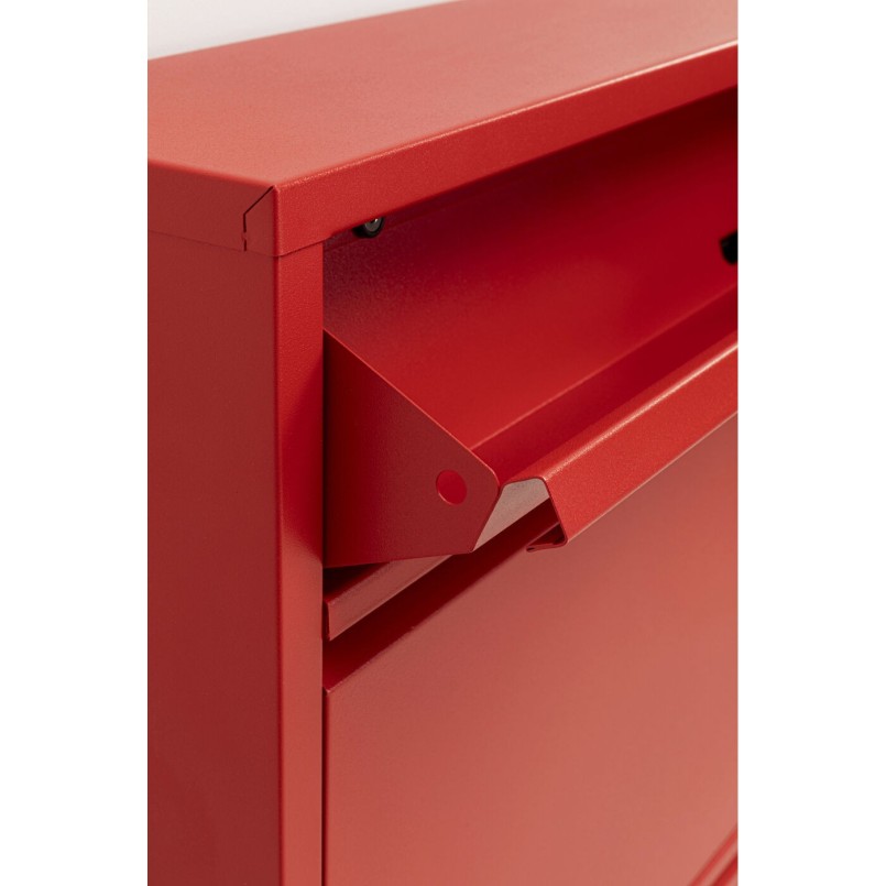 Schoenenkast Caruso rood 3+1 laden Kare Design
