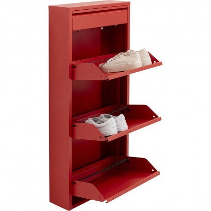 Shoe Container Caruso red 3+1 drawers Kare Design