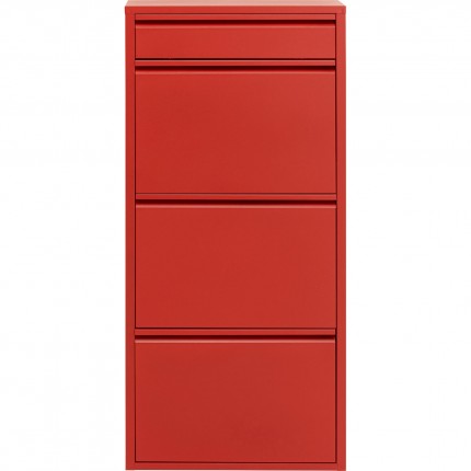 Shoe Container Caruso red 3+1 drawers Kare Design