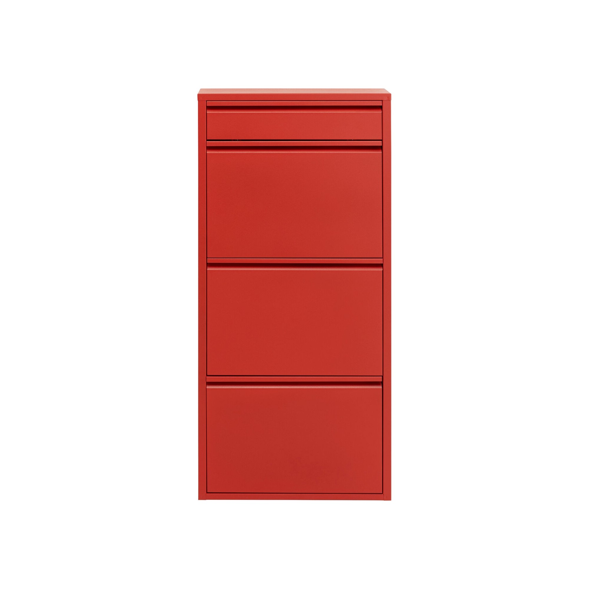Schoenenkast Caruso rood 3+1 laden Kare Design