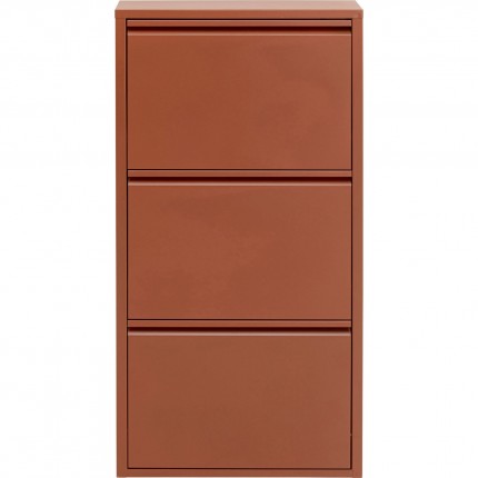Shoe Container Caruso brown 3 drawers Kare Design