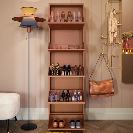 Casier à chaussures Caruso marron 5 tiroirs Kare Design