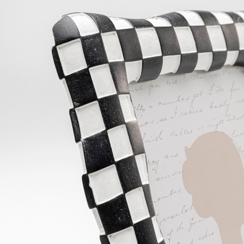 Cadre photo carrés noirs et blancs - Checker - Kare Design