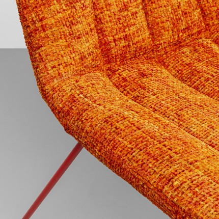Fauteuil Ally oranje en rood Kare Design