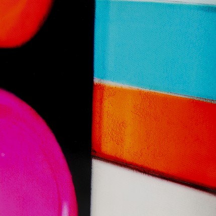 Canvas Picture striped pills 70x140cm Kare Design