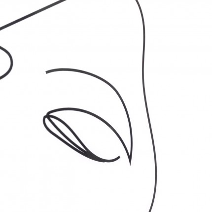 Schilderij vrouw zwart en wit 63x93cm Kare Design