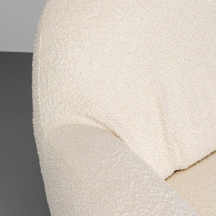 Swivel Armchair Nube Boucle cream Kare Design