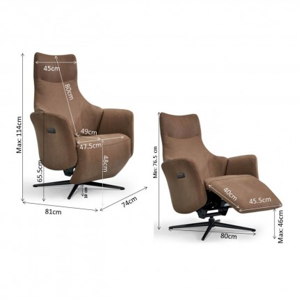 Armchair Sally relax Kare Design