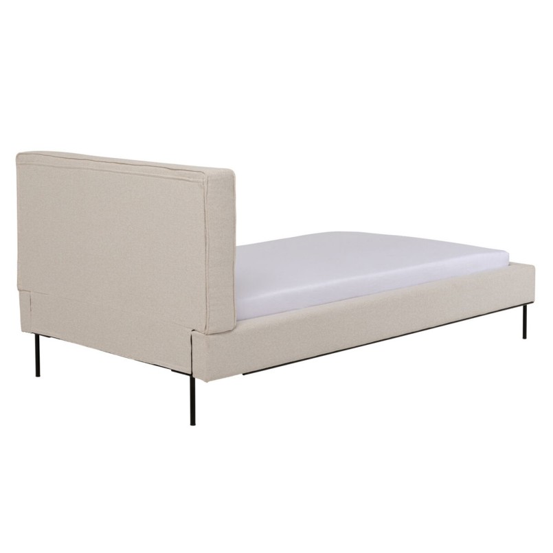 Lit une place en tissu beige - East Side - Kare Design