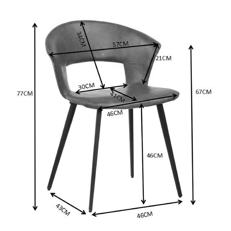 Vintage black chair - Reunion - Kare Design