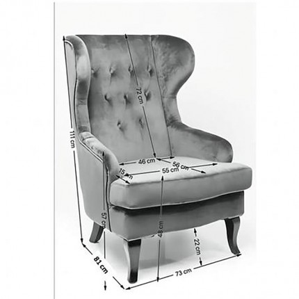 Fauteuil Granny blauw Kare Design