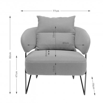 Fauteuil Peppo blanc Kare Design